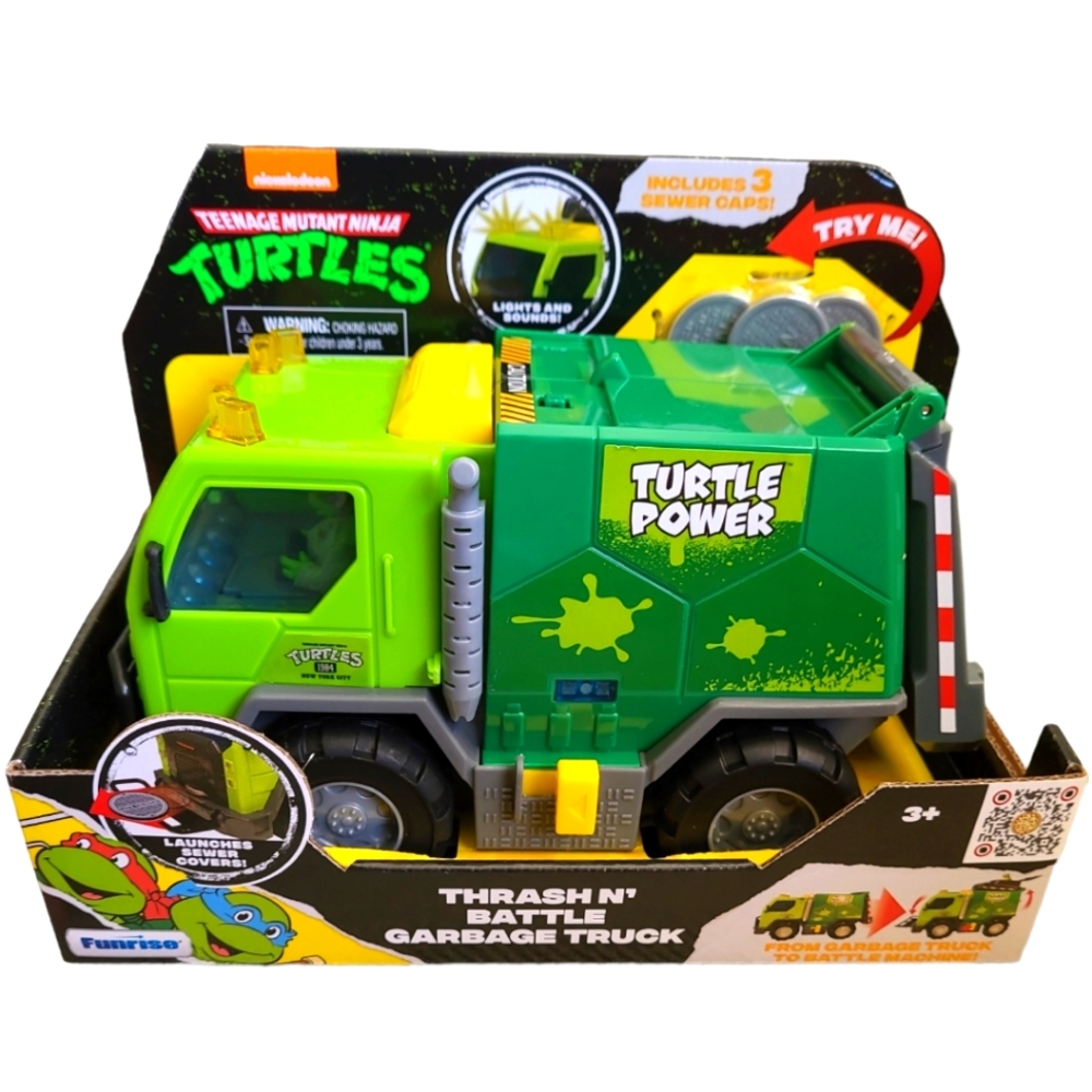 TMNT Teenage Mutant Ninja Turtles Thrash N’ Battle Garbage Truck Lights & Sounds